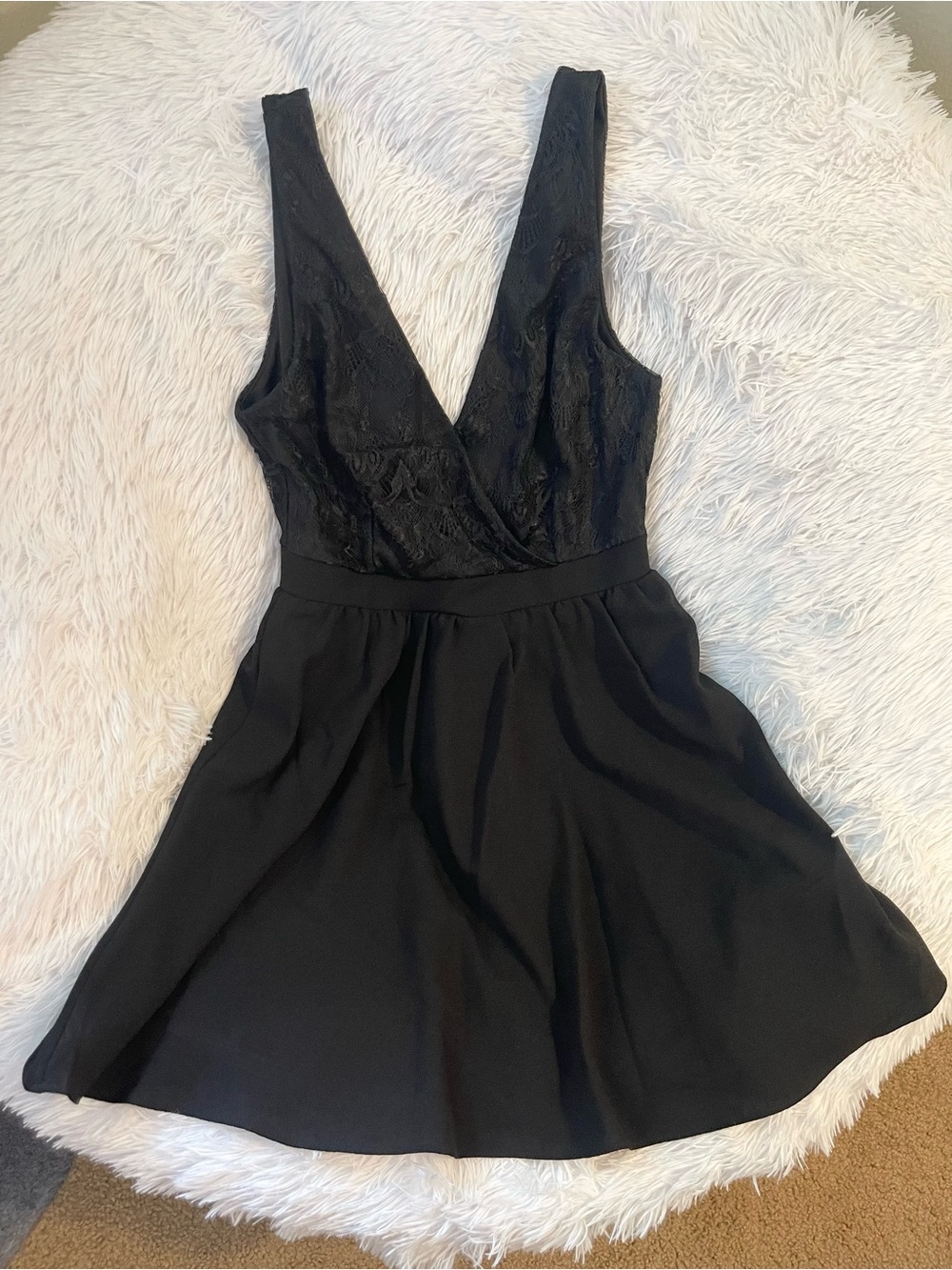 LAST! Elegant lace chic flared formal dress